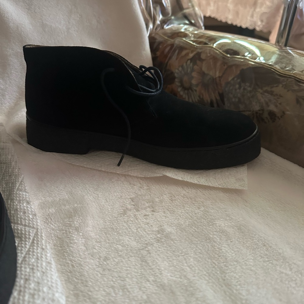 Original Britishers Black Suede Men's Low Boots